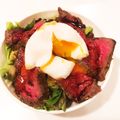 yurienda's cooksnap of when they made 湯せんで簡単ローストビーフ丼.
