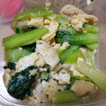 ダッフィ～'s cooksnap of when they made 小松菜と油揚げのちょっと甘辛な卵とじ.