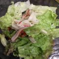 ポメちょん's cooksnap of when they made レタスとカニかまのサラダ.