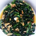 ぽるむ's cooksnap of when they made ほうれん草とツナの甘辛コチュジャン炒め.