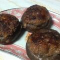 omachan's cooksnap of when they made 味噌マヨ入り椎茸とピーマンの肉詰め♪.
