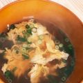 あーちゃん！★'s cooksnap of when they made 入れ方で簡単！ふわふわ溶き卵お吸い物コツ.