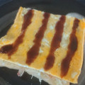 プニのふ04's cooksnap of when they made おひとりさまの大阪お好み焼き風トースト.