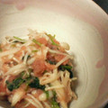 ルリノ's cooksnap of when they made 三つ葉とえのきの明太子和え.