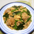 えれぼん's cooksnap of when they made 簡単！鶏肉、小松菜、玉子の牡蠣油炒め.