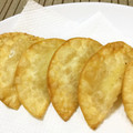 クックG18P6H☆'s cooksnap of when they made 餃子の皮でさつまいもとりんごのパイ風.