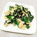 mk111♡'s cooksnap of when they made 大人気おかず♪小松菜とツナの卵とじ.