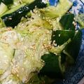 クックVWMBGU☆'s cooksnap of when they made 簡単きゅうりのおひたし☆ごま油風味☆.