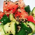 けんけん1016's cooksnap of when they made 冷たい♡きゅうりとトマトのⓌ胡麻和え♪.