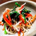 ちゃちゃまる26's cooksnap of when they made 【簡単副菜】切干大根とほうれん草ごま和え.