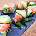 inyako's cooksnap of when they made 簡単に出来る♪　我が家の棒寿司　鮭＆胡瓜.