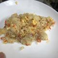 ちょこまなな＊°'s cooksnap of when they made 簡単ランチ♡カルボナーラ風＊コンソメ炒飯.