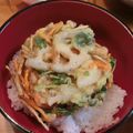 i_yokan's cooksnap of when they made 根菜のかき揚げ丼.