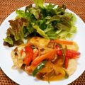 さくらスキップ's cooksnap of when they made 柔らか鶏むね肉としめじのバタポン炒め。.