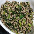 黒蜜さつまいもきな子's cooksnap of when they made 小松菜とひき肉のふりかけ.