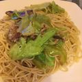 シングルアイシャドウ's cooksnap of when they made さんまの辛みそ煮缶でペペロンチーノ♪.