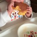 きょうこちゃん。's cooksnap of when they made 離乳食後期♡にんじんとりんごのお豆腐パン.