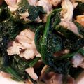 アブシンベル's cooksnap of when they made ほうれん草♡豚肉で✿ガーリック醤油バター.