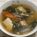 emi_87＊'s cooksnap of when they made 小松菜と鶏だんごのスープ.