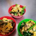 えりｺﾛン's cooksnap of when they made ほうれん草卵ソテー。.