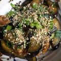 大阪のちゃーちゃん's cooksnap of when they made 簡単！ナスと鶏皮の炒め物.