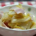 ゆうかりコアラ's cooksnap of when they made 白菜とベーコンのうま煮.