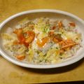 jun120121's cooksnap of when they made 朝ごはんに！鮭チーズ焼きTKG！.
