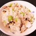 HiroRen59's cooksnap of when they made 枝豆と塩昆布のもち麦入り混ぜご飯.