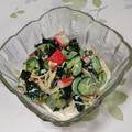 めいめい☆☆☆'s cooksnap of when they made エノキとワカメのワサマヨ和え★レンジで♪.