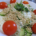 ちばたま's cooksnap of when they made きゅうりのさっぱり冷汁風そうめん.