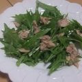 きらり流れ星's cooksnap of when they made さっぱり水菜とツナのサラダ.