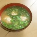 きらり流れ星's cooksnap of when they made うまっ☆白菜と肉団子のお味噌汁.