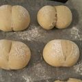 Manoria's cooksnap of when they made ＨＢで作る＊白いふたごの豆乳パン＊.