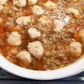 shimamuuu's cooksnap of when they made 節約レシピの白菜を沢山食べる鶏団子鍋.