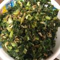 にゃんこりんご's cooksnap of when they made 大根の葉レシピ人気1位大根葉桜えび炒め。.