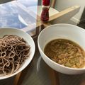 クックQOSL4E☆'s cooksnap of when they made ピリ辛ごまだれ☆細うどんのつけそば.
