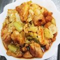 sanoko☆'s cooksnap of when they made 鶏肉の甘酢いため✨春キャベツ添え.