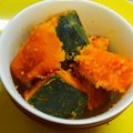 ゆきらっくま's cooksnap of when they made レンジで簡単☆ホクホクかぼちゃの煮物.
