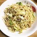 よち・ちーのすけママ's cooksnap of when they made めんつゆでキャベツと鶏肉の和風パスタ.