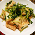 ｙｏｕ５'s cooksnap of when they made 豆苗と厚揚げの煮びたし.