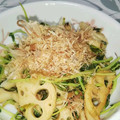 Kユリコ's cooksnap of when they made れんこんと豆苗のさっぱり炒め.