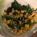〜遊馬子〜's cooksnap of when they made ほうれん草、コーン、しめじのバター焼き.