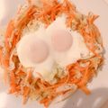 あさちゃんべんとう's cooksnap of when they made キャベツとにんじんの巣ごもり風.