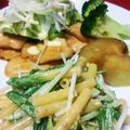 ☆☆あっきん☆☆'s cooksnap of when they made 簡単！水菜とマカロニのサラダ.