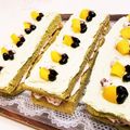 qjqj's cooksnap of when they made ロールケーキ★抹茶＆あずきクリーム.