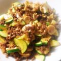 オアシス☆彡's cooksnap of when they made ズッキーニとエリンギのそぼろ炒め☆丼にも.
