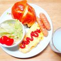 Mei＊☆'s cooksnap of when they made 【効率化】朝ごはんプレート（パン派版）.