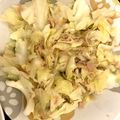Fionarao's cooksnap of when they made キャベツとツナの炒め物.