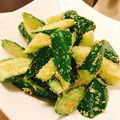 ☆糖質減らしてます☆'s cooksnap of when they made ３分で！簡単おつまみきゅうり☆.