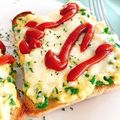 ☆糖質減らしてます☆'s cooksnap of when they made スクランブルエッグトースト.